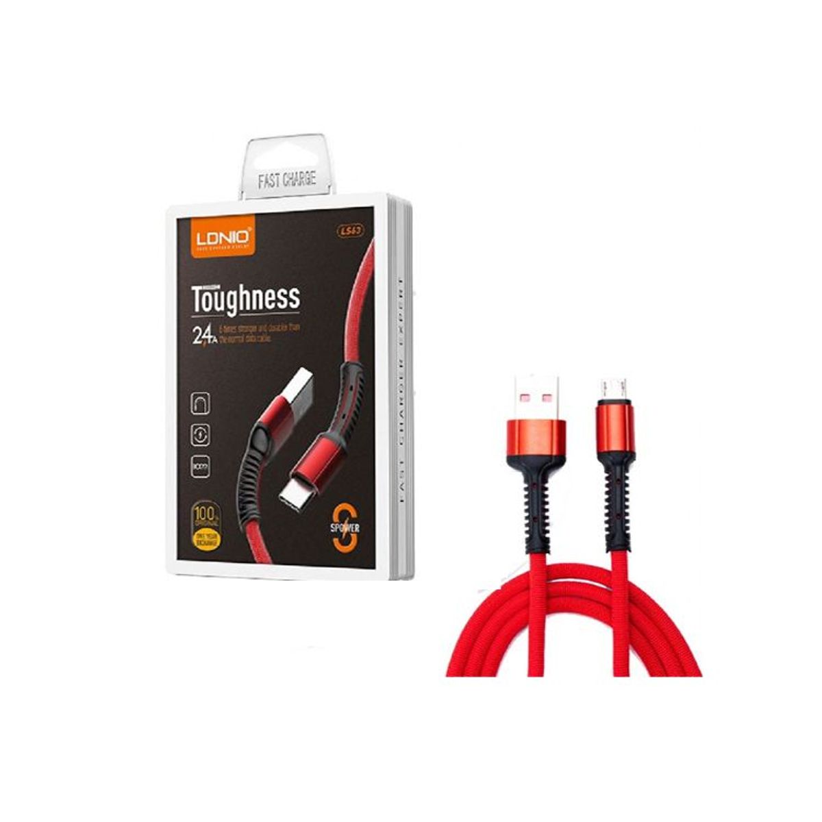 CABLE DE DATOS LDNIO TIPO V8 - 1MT 2.4 A